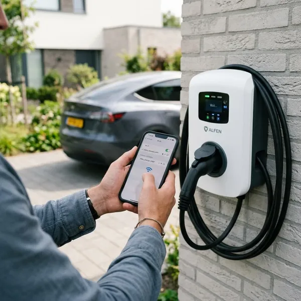 Kan een Alfen laadpaal op wifi