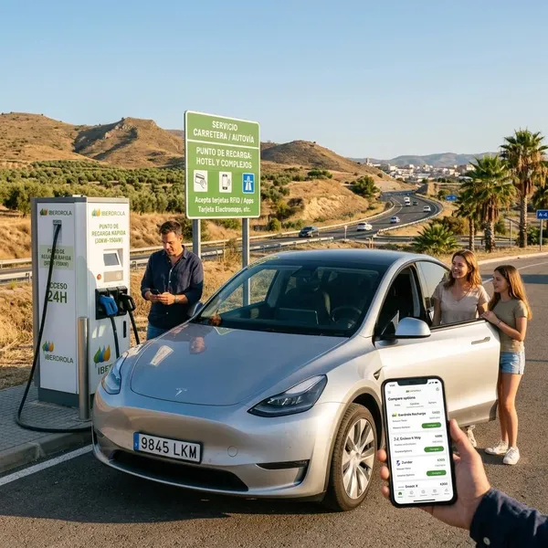 Laden in Spanje onderweg en op bestemming