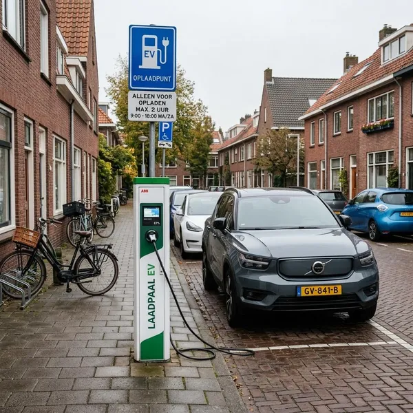 hoe lang mag je bij een laadpaal staan