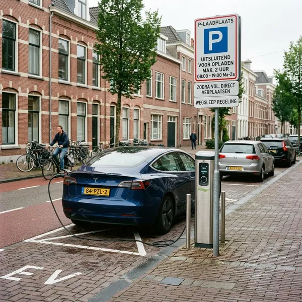 Wanneer je bij een laadpaal mag staan