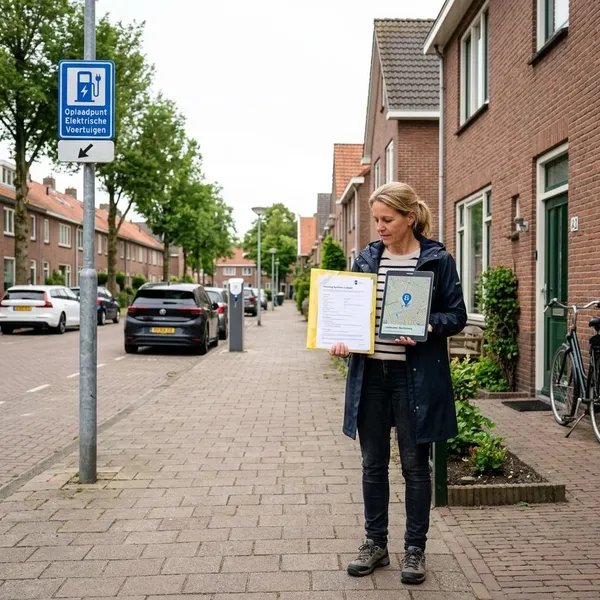 Hoe een laadpaal aanvragen bij de gemeente werkt