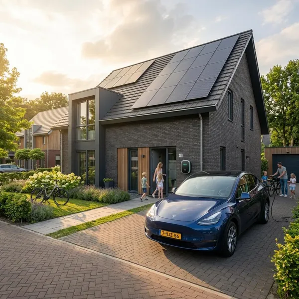 laadpaal met zonnepanelen