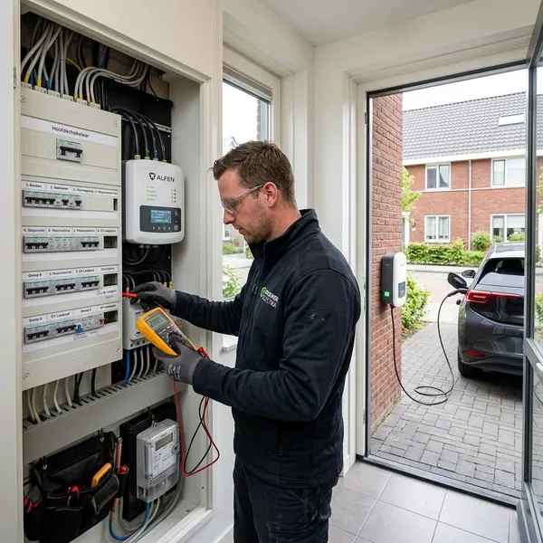 load balancing laadpaal aansluiten