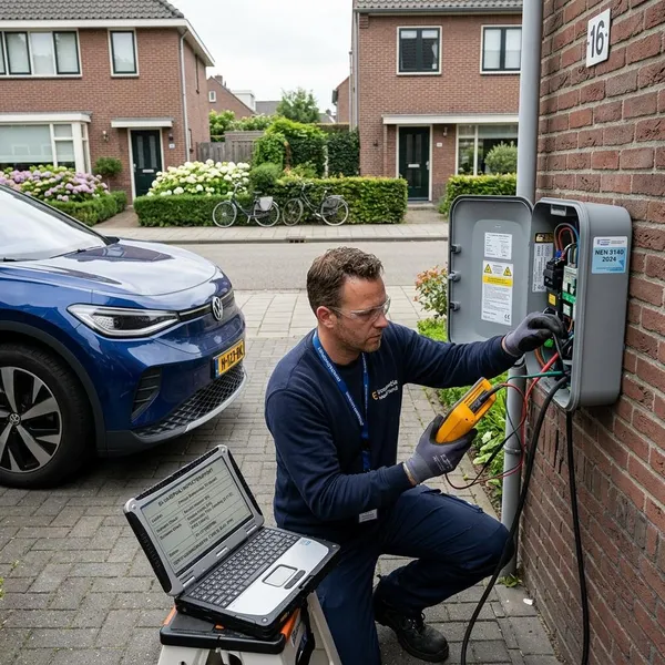 Wie controleert een laadpaal