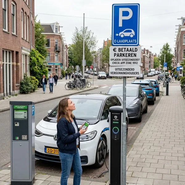 moet je parkeergeld betalen bij een laadpaal
