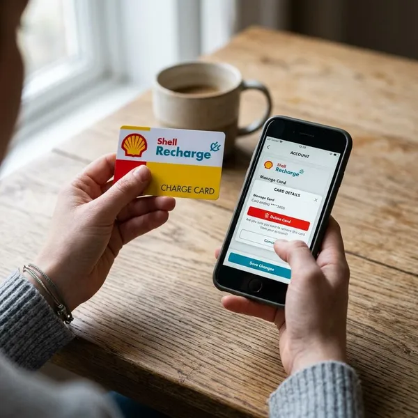 Shell Recharge laadpas verwijderen