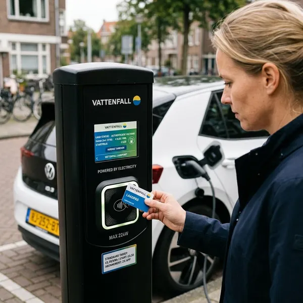 Zo vraag je een Vattenfall laadpas aan