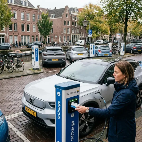 Laden met Vattenfall pas of app