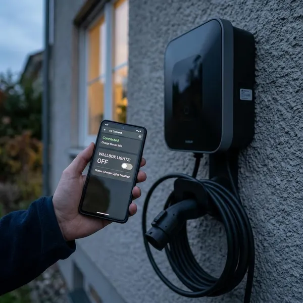 Als de Wallbox verlichting blijft branden