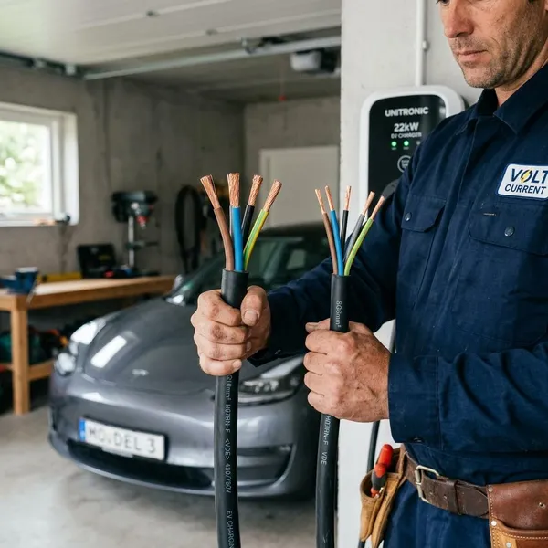 welke kabel voor laadpaal 22kw